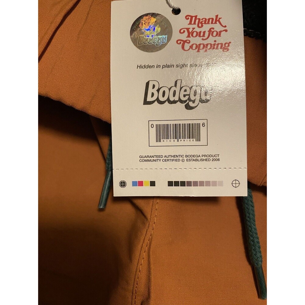 Bodega Shorts Men Large Rust‎ Orange Lined Street Pocket Relaxed Baggy - Picture 4 of 7